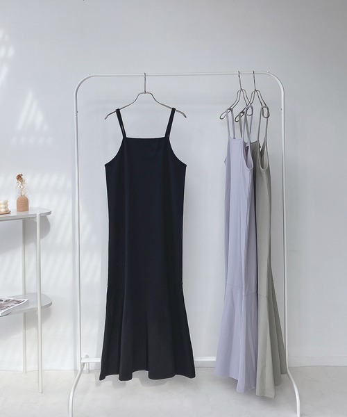 AS KNOW AS plus（アズノゥアズプラス）の「○前後OK!! マーメイドキャミワンピース（ワンピース・レディース・ブラック/サックスブルー/ライトグリーン・FREE）」の18枚目の写真