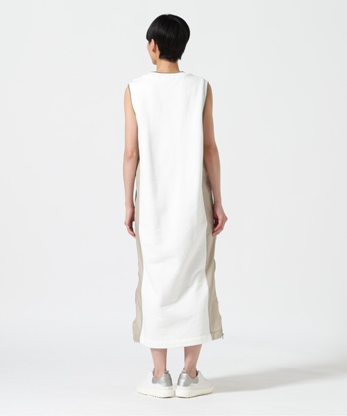 Risley(リズレー)の「Risley/リズレー/異素材切替スウェットワンピース(ワンピース・レディース・ホワイト/ネイビー・F)」の5枚目の写真