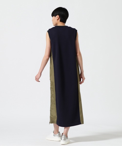 Risley(リズレー)の「Risley/リズレー/異素材切替スウェットワンピース(ワンピース・レディース・ホワイト/ネイビー・F)」の12枚目の写真