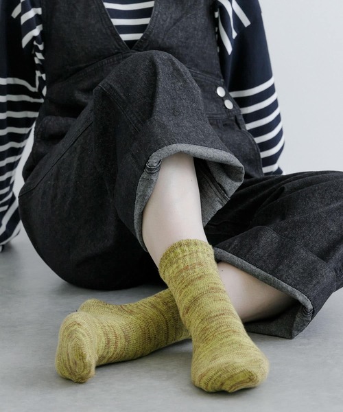 URBAN RESEARCH(アーバンリサーチ)の「『UR TECH』ミックスカラーリブソックス(ソックス/靴下・レディース・ブラック/イエロー/パープル・22/24)」の18枚目の写真