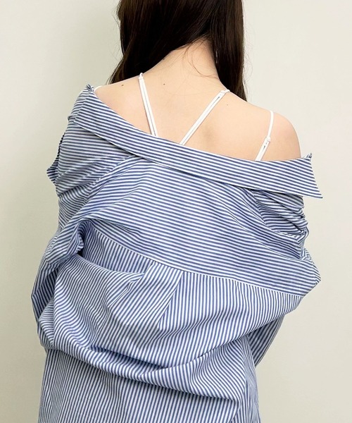 INGNI（イング）の「ホルターネックリブキャミ（キャミソール・レディース・オフホワイト/その他/ブラック/その他8・M）」の7枚目の写真