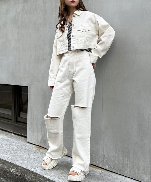 INGNI（イング）の「ホルターネックリブキャミ（キャミソール・レディース・オフホワイト/その他/ブラック/その他8・M）」の12枚目の写真