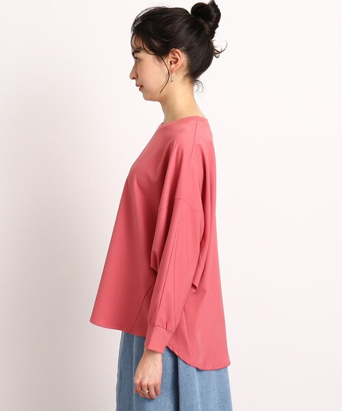 DRESKIP（ドレスキップ）の「◆【さらりと綺麗シルエット】イージーケア リブ切替ドルマンブラウス（シャツ/ブラウス・レディース・グリーン/ピンク系/黄緑系/レモンイエロー/ライトベージュ/ブラック・00）」の8枚目の写真