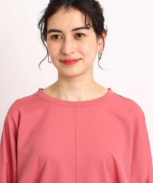 DRESKIP（ドレスキップ）の「◆【さらりと綺麗シルエット】イージーケア リブ切替ドルマンブラウス（シャツ/ブラウス・レディース・グリーン/ピンク系/黄緑系/レモンイエロー/ライトベージュ/ブラック・00）」の10枚目の写真