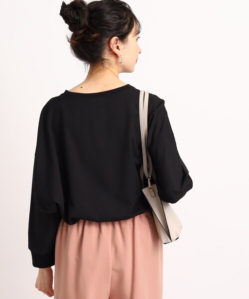 DRESKIP（ドレスキップ）の「◆【さらりと綺麗シルエット】イージーケア リブ切替ドルマンブラウス（シャツ/ブラウス・レディース・グリーン/ピンク系/黄緑系/レモンイエロー/ライトベージュ/ブラック・00）」の16枚目の写真