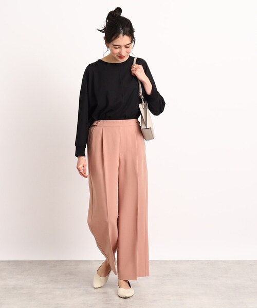 DRESKIP（ドレスキップ）の「◆【さらりと綺麗シルエット】イージーケア リブ切替ドルマンブラウス（シャツ/ブラウス・レディース・グリーン/ピンク系/黄緑系/レモンイエロー/ライトベージュ/ブラック・00）」の17枚目の写真