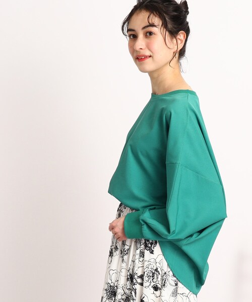 DRESKIP（ドレスキップ）の「◆【さらりと綺麗シルエット】イージーケア リブ切替ドルマンブラウス（シャツ/ブラウス・レディース・グリーン/ピンク系/黄緑系/レモンイエロー/ライトベージュ/ブラック・00）」の22枚目の写真