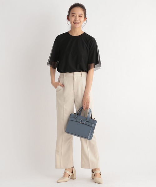 Andemiu(アンデミュウ)の「チュールカサネT189153(Tシャツ/カットソー・レディース・ブラック/オフホワイト/ブルー/アイボリー・FREE)」の8枚目の写真