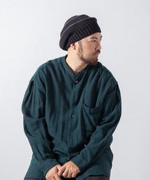 RACAL（ラカル）の「Stripe Knit Tam Beret / ボーダーニットタムベレー（ニットキャップ/ビーニー・メンズ）」