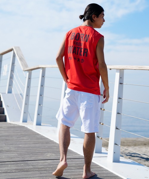 Hurley (ハーレー)の「Hurley/ハーレー ラッシュガード ノースリーブ/バックプリント UVカット 吸汗速乾 23S01MRG04(ラッシュガード・メンズ・オレンジ/ホワイト/ブラック・S/M/L)」の17枚目の写真