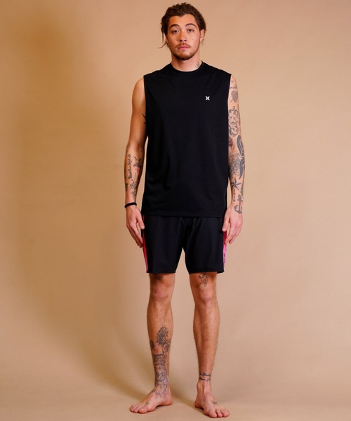 Hurley (ハーレー)の「Hurley/ハーレー ラッシュガード ノースリーブ/バックプリント UVカット 吸汗速乾 23S01MRG04(ラッシュガード・メンズ・オレンジ/ホワイト/ブラック・S/M/L)」の11枚目の写真