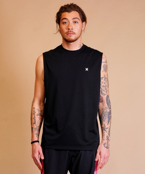 Hurley Fusion 202 ブラック ノースリーブベスト Hurley Fusion 202