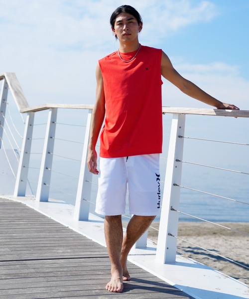 Hurley (ハーレー)の「Hurley/ハーレー ラッシュガード ノースリーブ/バックプリント UVカット 吸汗速乾 23S01MRG04(ラッシュガード・メンズ・オレンジ/ホワイト/ブラック・S/M/L)」の16枚目の写真