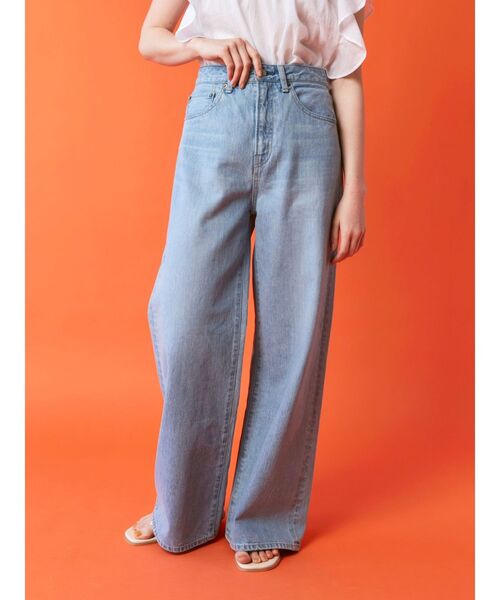 Ungrid（アングリッド）の「ハイウエストバギーデニム（デニムパンツ・レディース・ブルー・24inch/25inch/26inch）」の14枚目の写真