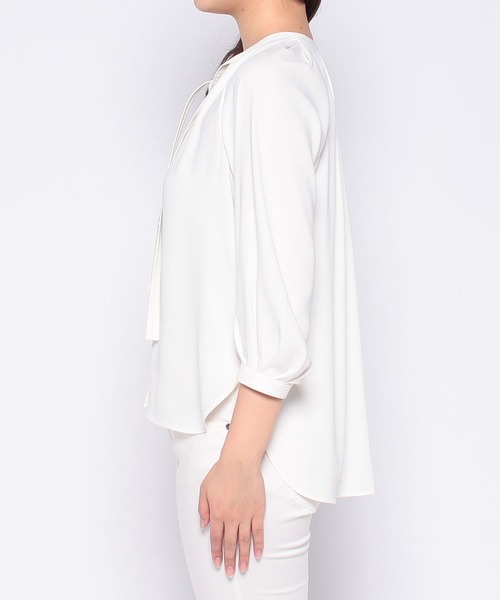 ANAYI（アナイ）の「コンパクトサテンステッチタイ ブラウス（シャツ  