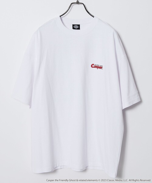 FREAK'S STORE(フリークスストア)の「【限定展開】Casper/キャスパー 別注 ビッグシルエット バックプリント クルーネックTシャツ(Tシャツ/カットソー・メンズ・ダークグリーン/アッシュグレー/ホワイト/ブラック・LARGE/SMALL/MEDIUM)」の13枚目の写真