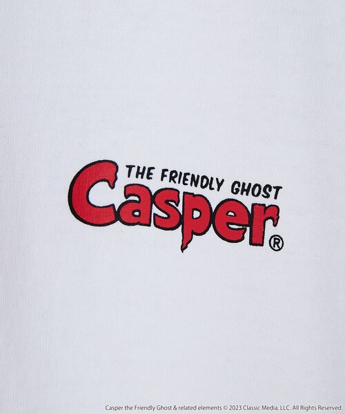 FREAK'S STORE(フリークスストア)の「【限定展開】Casper/キャスパー 別注 ビッグシルエット バックプリント クルーネックTシャツ(Tシャツ/カットソー・メンズ・ダークグリーン/アッシュグレー/ホワイト/ブラック・LARGE/SMALL/MEDIUM)」の7枚目の写真