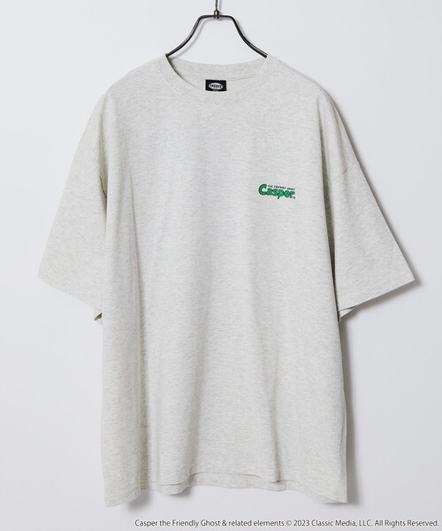 FREAK'S STORE(フリークスストア)の「【限定展開】Casper/キャスパー 別注 ビッグシルエット バックプリント クルーネックTシャツ(Tシャツ/カットソー・メンズ・ダークグリーン/アッシュグレー/ホワイト/ブラック・LARGE/SMALL/MEDIUM)」の5枚目の写真