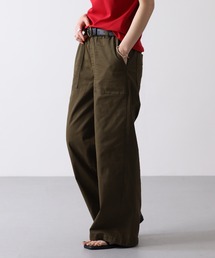 atONE ウエストゴムストレッチツイルベイカーパンツ