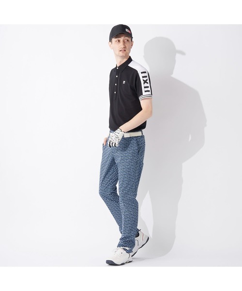 FILA GOLF(フィラゴルフ )の「FILA GOLF/フィラゴルフ ゴルフウェア 吸汗速乾 UVカット 切替ライン ハーフボタンダウン 半袖 シャツ ポロシャツ(ポロシャツ・メンズ・ホワイト/ブラック/ベージュ/ピンク・M/L/LL/3L)」の22枚目の写真