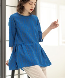 OPAQUE.CLIP | サッカーチェック チュニックブラウス【洗える】(チュニック)