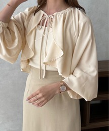 【apres jour clair】ロングスリーブボレロブラウス【ZOZOTOWN限定アイテム】
