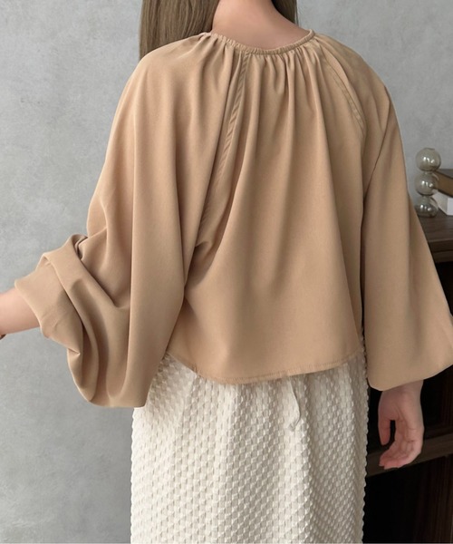 apres jour clair(アプレジュールクレア)の「【apres jour clair】ロングスリーブボレロブラウス【ZOZOTOWN限定アイテム】(シャツ/ブラウス・レディース・アイボリー/ベージュ・フリー/X-LARGE)」の8枚目の写真
