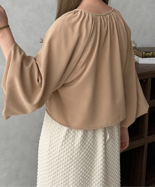 apres jour clair(アプレジュールクレア)の「【apres jour clair】ロングスリーブボレロブラウス【ZOZOTOWN限定アイテム】(シャツ/ブラウス・レディース・アイボリー/ベージュ・フリー/X-LARGE)」の9枚目の写真