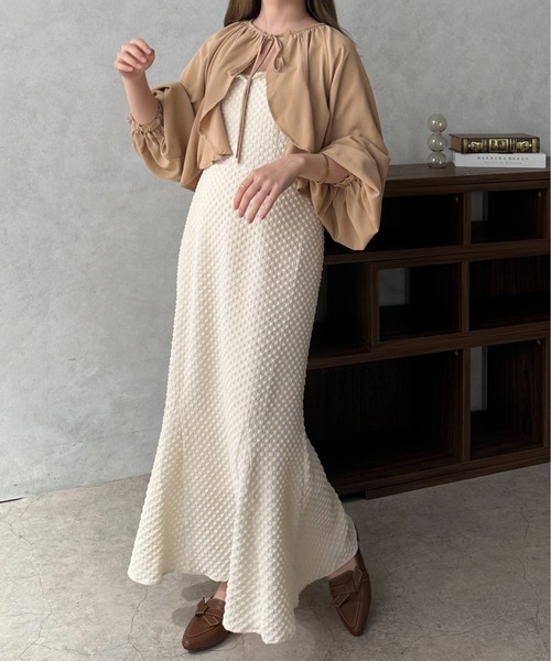 apres jour clair(アプレジュールクレア)の「【apres jour clair】ロングスリーブボレロブラウス【ZOZOTOWN限定アイテム】(シャツ/ブラウス・レディース・アイボリー/ベージュ・フリー/X-LARGE)」の10枚目の写真