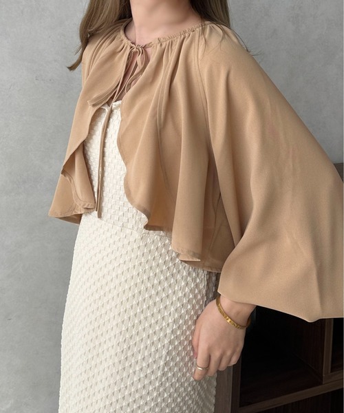 apres jour clair(アプレジュールクレア)の「【apres jour clair】ロングスリーブボレロブラウス【ZOZOTOWN限定アイテム】(シャツ/ブラウス・レディース・アイボリー/ベージュ・フリー/X-LARGE)」の13枚目の写真