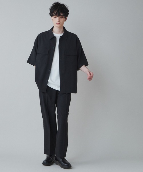 LUCY（ルーシー）の「LUCY/【セットアップ対応】イージーケア フラップポケットBIGシャツ（シャツ/ブラウス・メンズ・ブラック/ブルー/ライトグレー/ブラック系その他・MEDIUM/LARGE）」の11枚目の写真