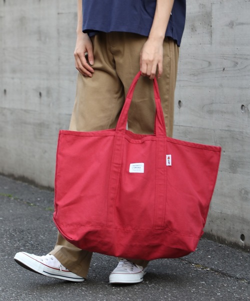 PARROTT CANVAS(パロットキャンバス)の「【PARROTT CANVAS】パロットキャンバス グリーンビルライトトートバッグ(トートバッグ・レディース・レッド/グリーン/ホワイト/パープル/ネイビー/ベージュ/マスタード/モカ/カーキ/サックスブルー・FREE)」の2枚目の写真