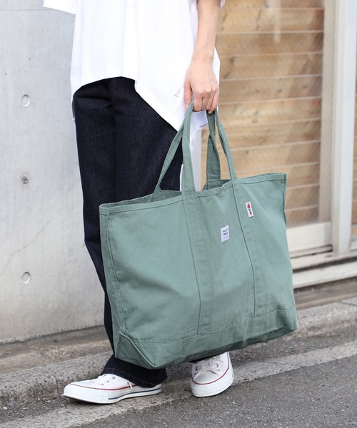 PARROTT CANVAS(パロットキャンバス)の「【PARROTT CANVAS】パロットキャンバス グリーンビルライトトートバッグ(トートバッグ・レディース・レッド/グリーン/ホワイト/パープル/ネイビー/ベージュ/マスタード/モカ/カーキ/サックスブルー・FREE)」の5枚目の写真