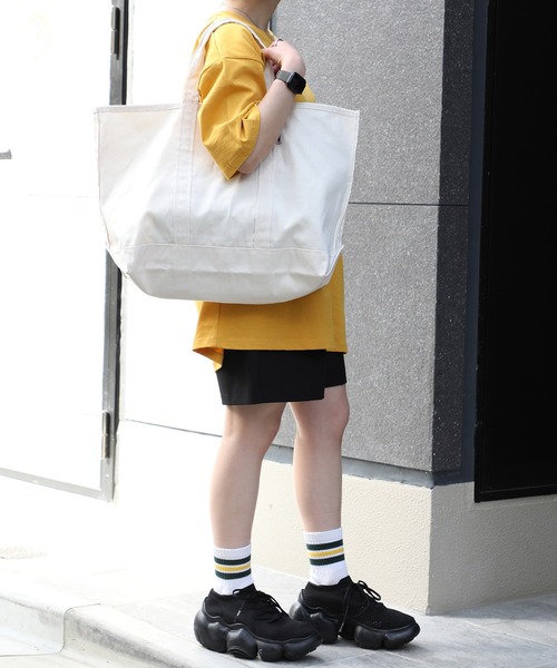 PARROTT CANVAS(パロットキャンバス)の「【PARROTT CANVAS】パロットキャンバス グリーンビルライトトートバッグ(トートバッグ・レディース・レッド/グリーン/ホワイト/パープル/ネイビー/ベージュ/マスタード/モカ/カーキ/サックスブルー・FREE)」の19枚目の写真