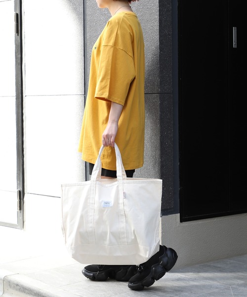 PARROTT CANVAS(パロットキャンバス)の「【PARROTT CANVAS】パロットキャンバス グリーンビルライトトートバッグ(トートバッグ・レディース・レッド/グリーン/ホワイト/パープル/ネイビー/ベージュ/マスタード/モカ/カーキ/サックスブルー・FREE)」の18枚目の写真