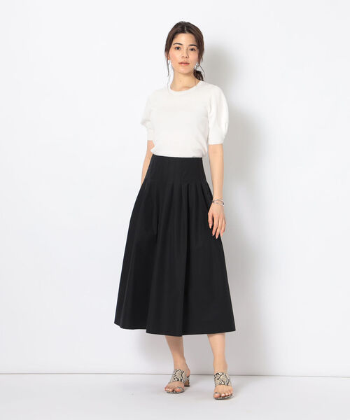 NOLLEY’S Sophi（ノーリーズソフィ）の「《手洗い可能》シャィニーパフショルショートスリーブプルオーバーニット（ニット/セーター・レディース・ベージュ/オフホワイト/サックスブルー/ベビーピンク・38）」の12枚目の写真