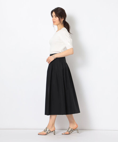 NOLLEY’S Sophi（ノーリーズソフィ）の「《手洗い可能》シャィニーパフショルショートスリーブプルオーバーニット（ニット/セーター・レディース・ベージュ/オフホワイト/サックスブルー/ベビーピンク・38）」の14枚目の写真