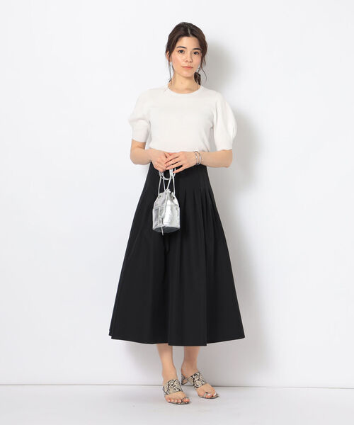 NOLLEY’S Sophi（ノーリーズソフィ）の「《手洗い可能》シャィニーパフショルショートスリーブプルオーバーニット（ニット/セーター・レディース・ベージュ/オフホワイト/サックスブルー/ベビーピンク・38）」の17枚目の写真