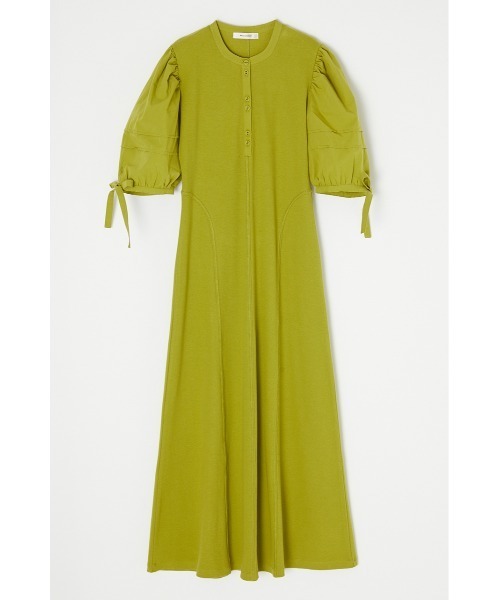【セール】DOCKING GATHER SLEEVE DRESS(ワンピース)|MOUSSY(マウジー)