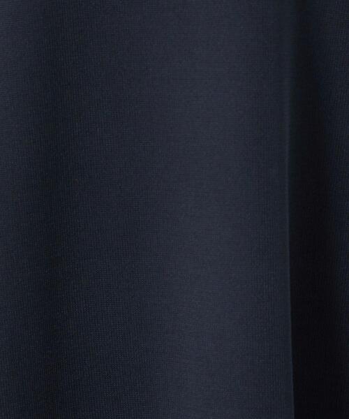 キリカエニットフレアショートスリーブワンピース-ウォッシャブル-