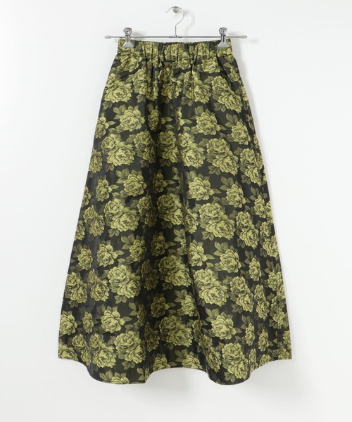 ganni 3D Jacquard Midi Skirt ジャガードスカート Ganni Floral-Jacquard Midi Skirt - EU 36/UK 8 | Coggles