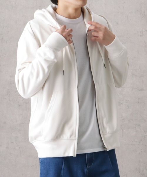 NAVY 裏毛ジップアップスウェットパーカー（パーカー）｜NAVY