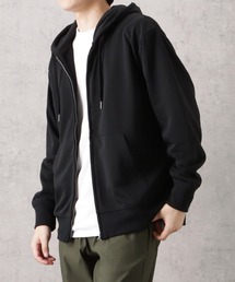 NAVY 裏毛ジップアップスウェットパーカー