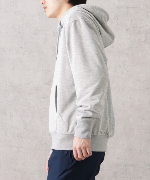 NAVY（ネイビー）の「NAVY 裏毛ジップアップスウェットパーカー（パーカー・メンズ・グレー/グリーン/ブルー/ホワイト/レッド/ブラック・M/L/XL）」の15枚目の写真