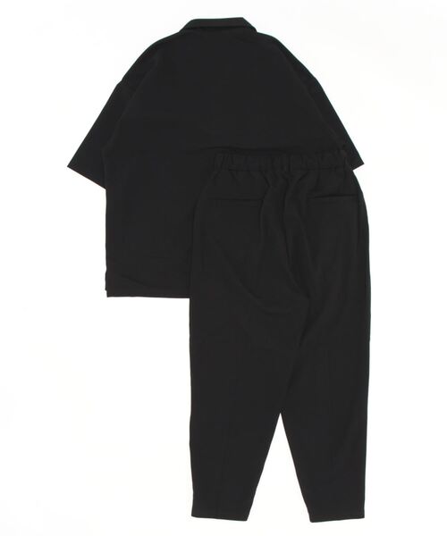 VIBGYOR（ヴィブジョー）の「【VIBGYOR BY AS】梨地半袖オープンシャツ＆テーパード(BL)（Tシャツ/カットソー・メンズ・ブラック/チャコールグレー/グレイッシュベージュ/ブルー・LARGE/MEDIUM）」の5枚目の写真