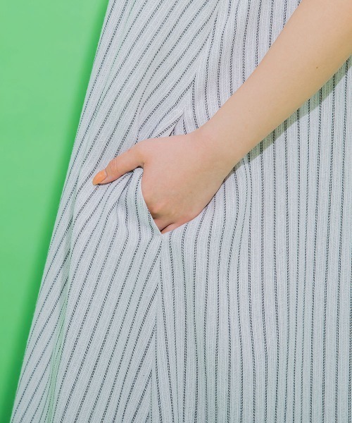 【爽やかでヘルシーな大人ワンピ】バックリボンノースリワンピース《手洗い可能》