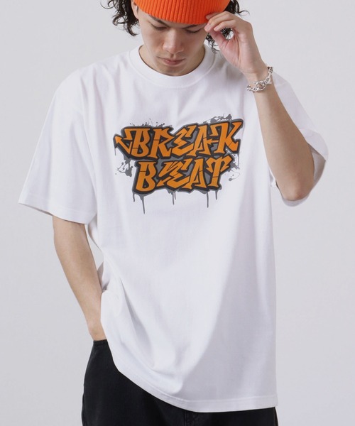 MODISH GAZE(モディシュガゼ)の「MODISH GAZE 7.4スーパーヘビーオンス 発泡プリント グラフィック 半袖Tシャツ BREAK BEAT(Tシャツ/カットソー・メンズ・ライトブルー/ブラック/ホワイト・XL/M/L)」の16枚目の写真