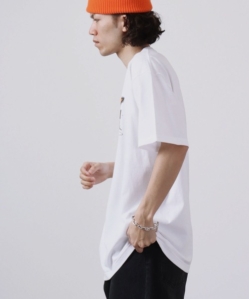 MODISH GAZE(モディシュガゼ)の「MODISH GAZE 7.4スーパーヘビーオンス 発泡プリント グラフィック 半袖Tシャツ BREAK BEAT(Tシャツ/カットソー・メンズ・ライトブルー/ブラック/ホワイト・XL/M/L)」の17枚目の写真