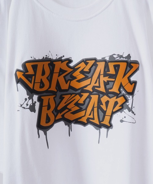MODISH GAZE(モディシュガゼ)の「MODISH GAZE 7.4スーパーヘビーオンス 発泡プリント グラフィック 半袖Tシャツ BREAK BEAT(Tシャツ/カットソー・メンズ・ライトブルー/ブラック/ホワイト・XL/M/L)」の8枚目の写真