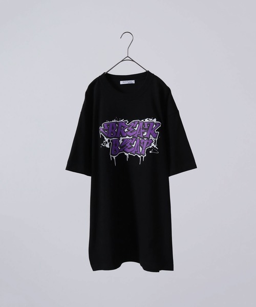 MODISH GAZE(モディシュガゼ)の「MODISH GAZE 7.4スーパーヘビーオンス 発泡プリント グラフィック 半袖Tシャツ BREAK BEAT(Tシャツ/カットソー・メンズ・ライトブルー/ブラック/ホワイト・XL/M/L)」の10枚目の写真